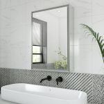 Breccan 20 x 28 Inch Single Door LED Medicine Cabinet