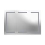 Breccan 36 x 24 Inch Triple Door LED Medicine Cabinet