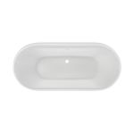 Paloma Cast Iron Double Ended Clawfoot Tub - No Faucet Drillings