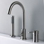 Roman Deck Mount Tub Faucet with Handshower