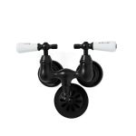 Clawfoot Tub Wall Mount Faucet - Porcelain Lever Handles