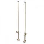 Clawfoot Tub Straight Tub Supply Lines with Shut Off Valves