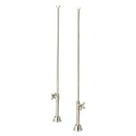 Clawfoot Tub Straight Tub Supply Lines with Shut Off Valves