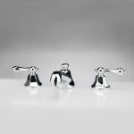 Nouveau Widespread Bathroom Sink Faucet - Metal Lever Handles