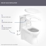 Non Electric Rear / Front Wash Bidet Toilet Seat