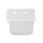 22" Cast Iron Low Back Sink