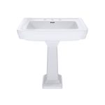 Crest 30 Inch Pedestal Bathroom Sink - 8 Inch Faucet Drillings