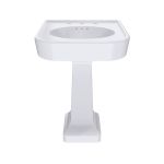 Crest 26 Inch Pedestal Bathroom Sink - 8 Inch Faucet Drillings