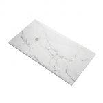 60 x 32 Stone Shower Base - White Marble