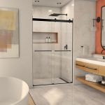 Maidstone Kent 44-48 in. W x 76 in. H Frameless Bypass Shower Door