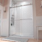Maidstone Kent 56-60 in. W x 76 in. H Frameless Bypass Shower Door