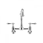 Florian Wall Mount Kitchen Faucet - Metal Lever Handles