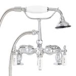 Deck Mount Downspout Tub Faucet with Handshower