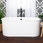 Fulhan Cast Iron Double Ended Skirted Tub 