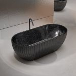 Ansel 67 Inch Carbon Fiber Freestanding Tub