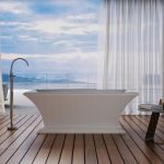 Maverick 67 Inch Acrylic Double Ended Pedestal Tub