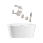 Turkana Acrylic Contemporary Double Ended Tub and Faucet Package