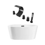 Turkana Acrylic Contemporary Double Ended Tub and Faucet Package