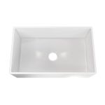 30 Inch Wall Mount Fireclay Utility Sink - White