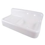 42" Cast Iron Sink with Drainboard