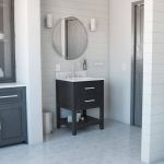 Holden 24 Inch Birch and Oak Console Vanity