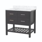 Holden 36 Inch Birch and Oak Console Vanity