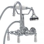 Wall Mount English Telephone Faucet - Gooseneck Spout
