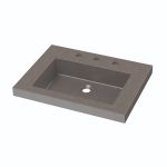 Concrete Semi-Recessed Sink