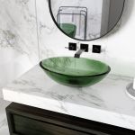 Solid Surface Oblong Vessel Sink - Green