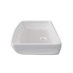 24 Inch Rectangular White Vessel Bathroom Sink