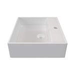 21 Inch Square White Vessel Bathroom Sink