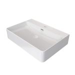 Unique 24 Inch Rectangle White Vessel Bathroom Sink