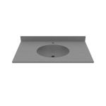 37 Inch Vanity Top With Oval Integral Sink