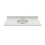 61 Inch Vanity Top With Oval Integral Sinks