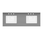 61 Inch Vanity Top with Sinks