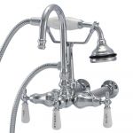 Wall Mount English Telephone Faucet - Gooseneck Spout