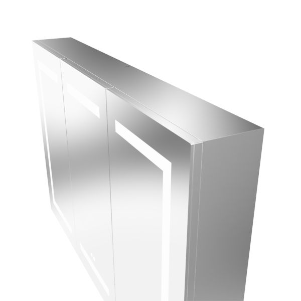 Breccan 36 x 24 Inch Triple Door LED Medicine Cabinet