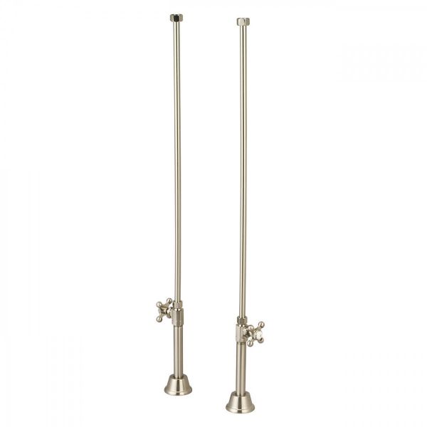 Clawfoot Tub Straight Tub Supply Lines with Shut Off Valves