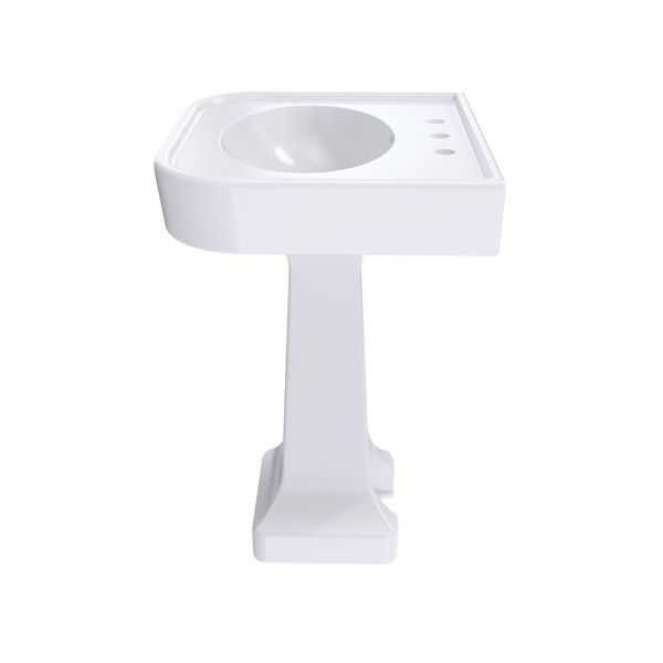 Crest 26 Inch Pedestal Bathroom Sink - 8 Inch Faucet Drillings