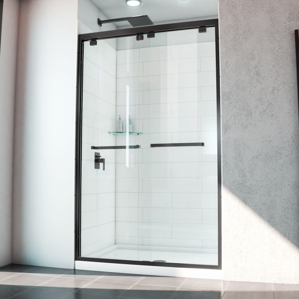 Maidstone Millie 44-48 in. W x 76 in. H Semi-Frameless Bypass Shower Door