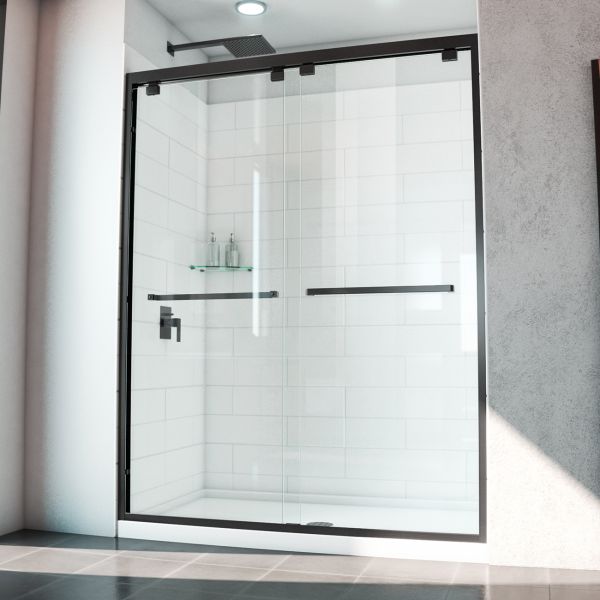 Maidstone Millie 56-60 in. W x 76 in. H Semi-Frameless Bypass Shower Door