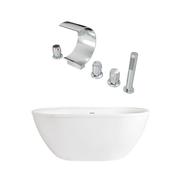 Jackson Acrylic Double Ended Freestanding Tub Package