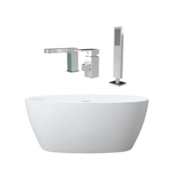 Medway Acrylic Double Ended Freestanding Tub Package