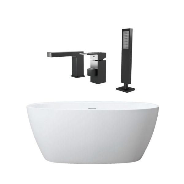 Medway Acrylic Double Ended Freestanding Tub Package