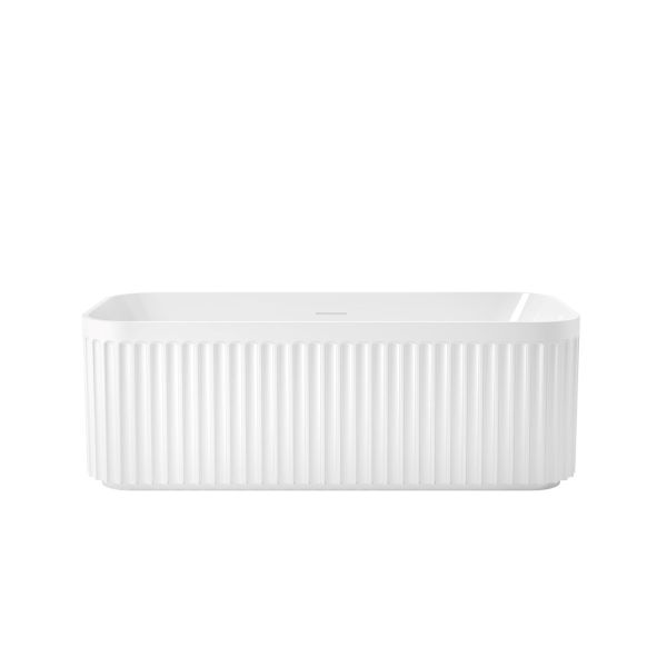 Esme Acrylic Fluted Double Ended Freestanding Tub
