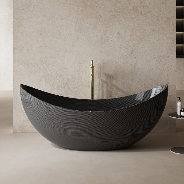Fallon 71 Inch Double Ended Carbon Fiber Freestanding Tub