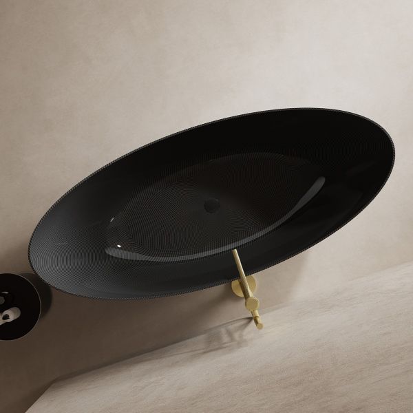 Fallon 71 Inch Double Ended Carbon Fiber Freestanding Tub