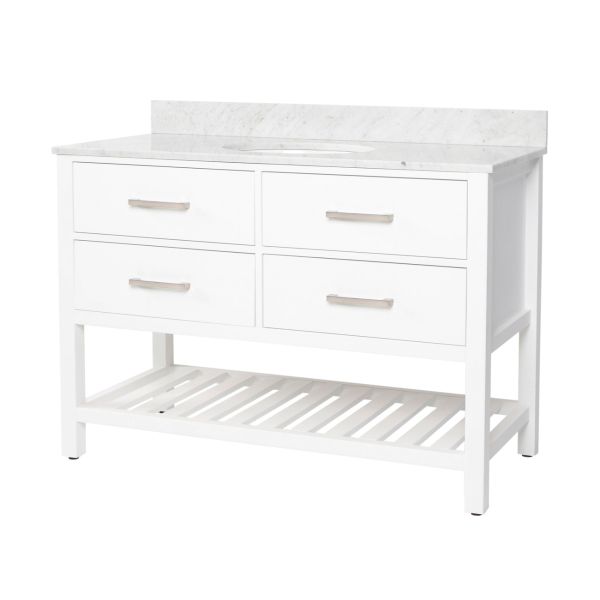 Holden 48 Inch Birch and Oak Console Vanity