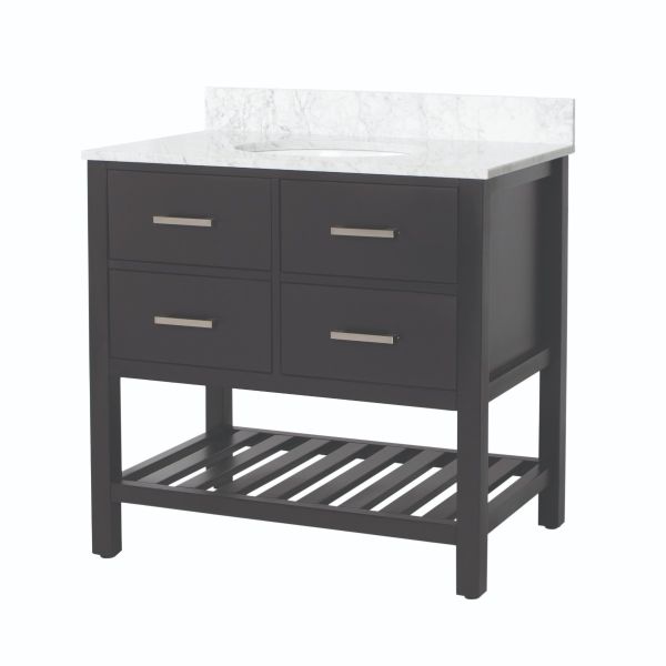 Holden 36 Inch Birch and Oak Console Vanity