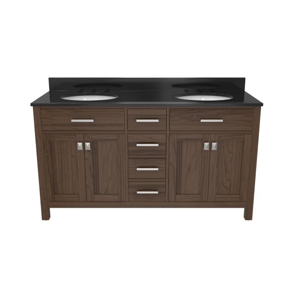Neeson 60 Inch Oak and Birch Console Vanity